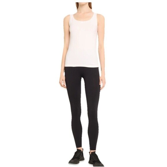 Spanx Look at Me Now Leggings Women's Large Very Black 20346R Ecocare New - Picture 1 of 13